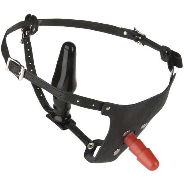 Ultra Harness Kit with Dildo and Plugs- Male